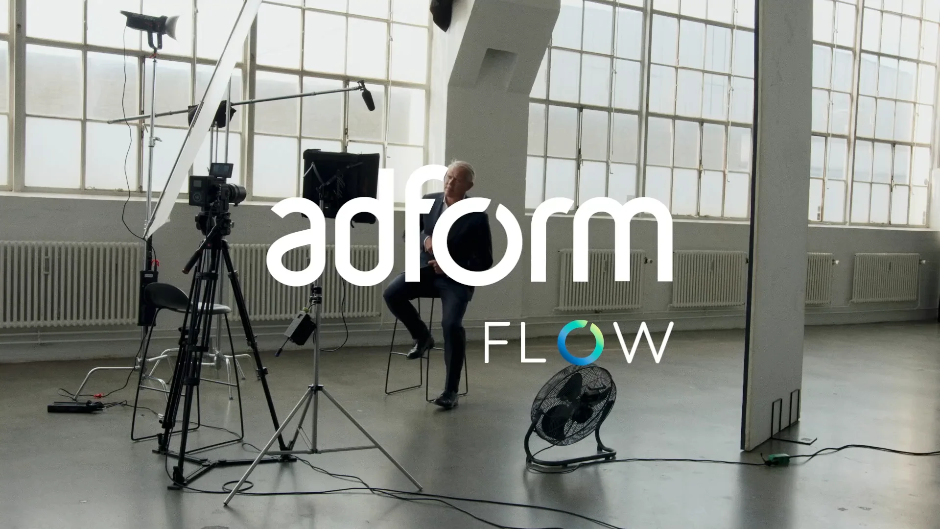 On set for the Adform FLOW launch film